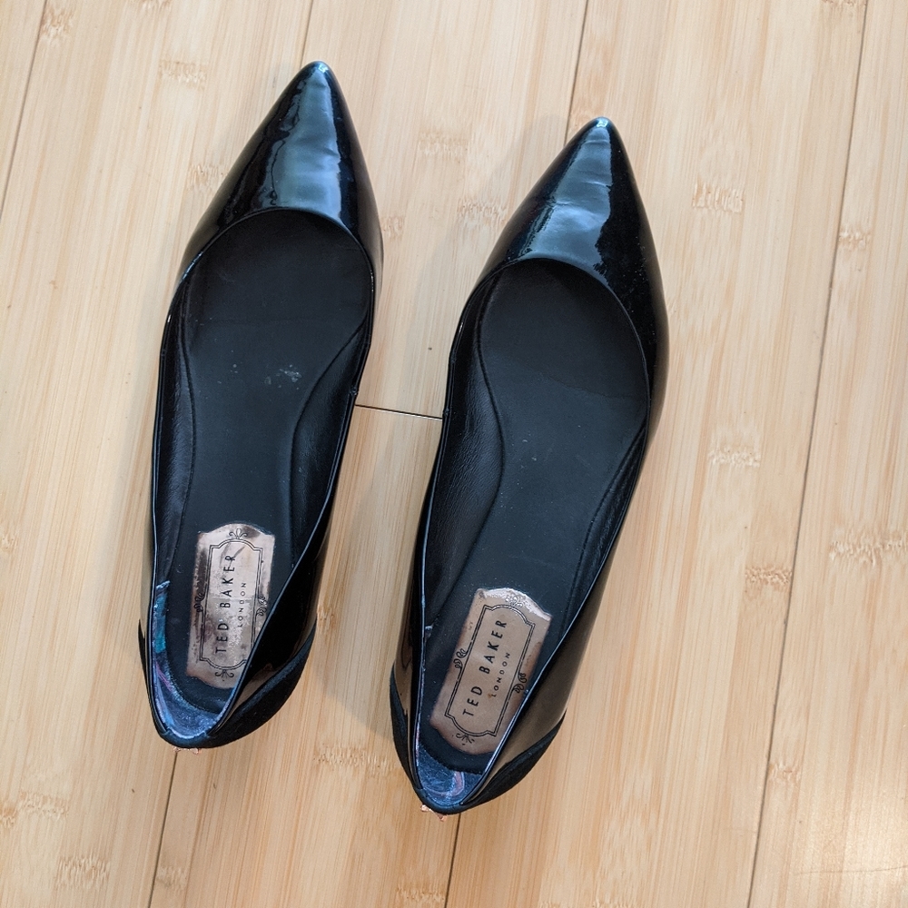 Ted Baker patent leather shoes flats